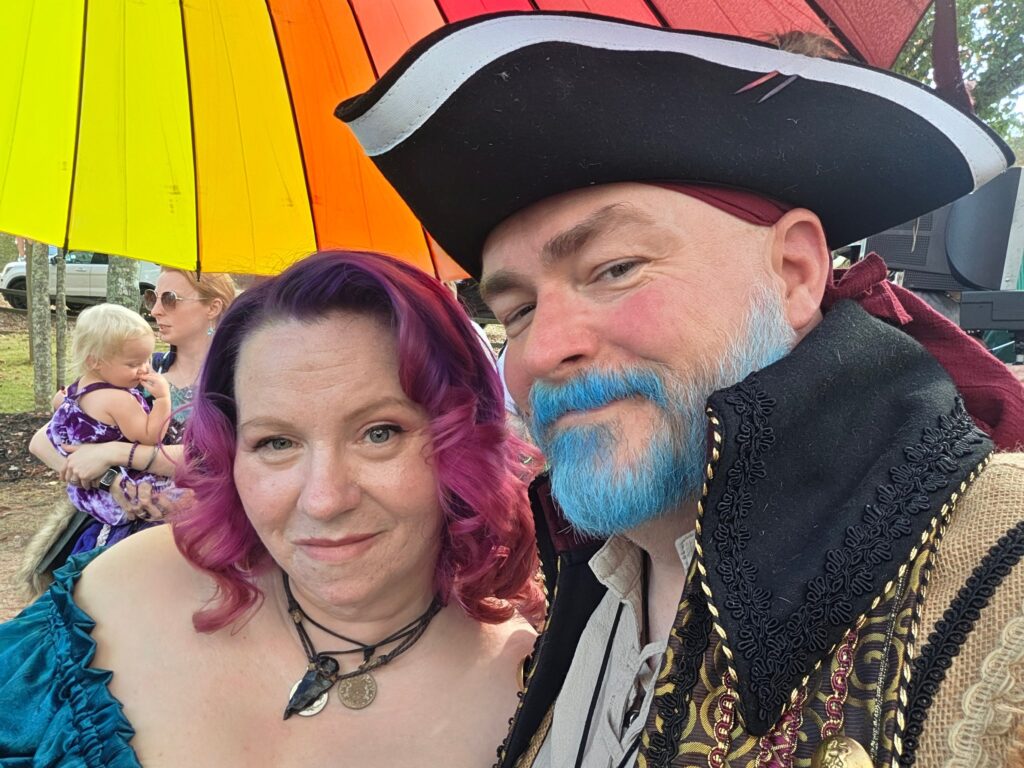 My wife and I at the Georgia Renaissance Festival.